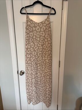 Pink Lily Leopard Mid Length Dress